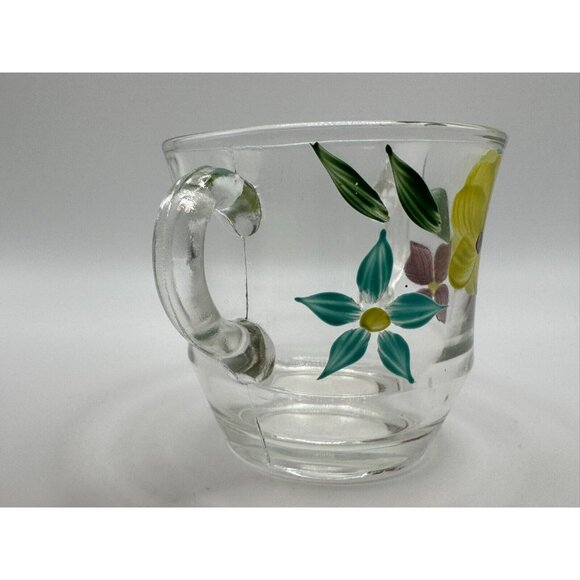 Vintage Bartlett Collins Sugar Bowl Yellow Teal Brown Flowers Gay Fad 50s Vtg - Picture 4 of 4